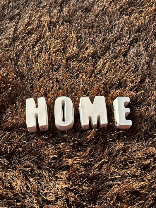 HOME letter decor piece