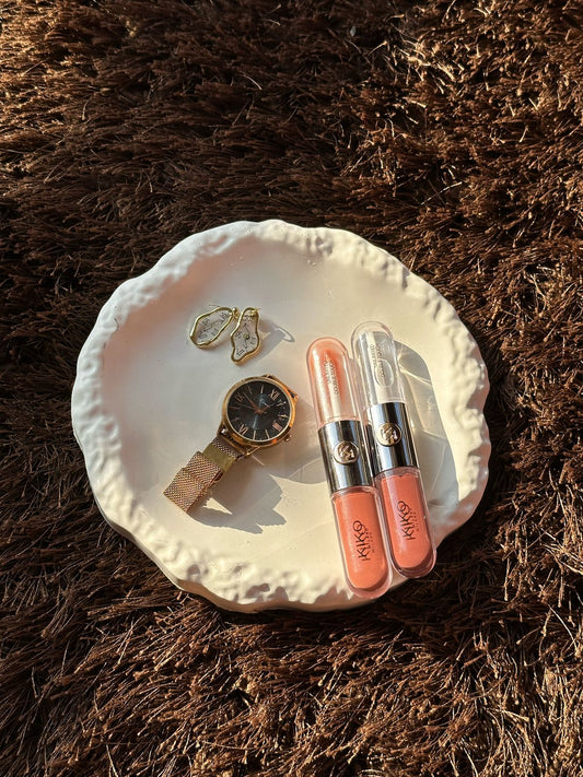 textured round tray