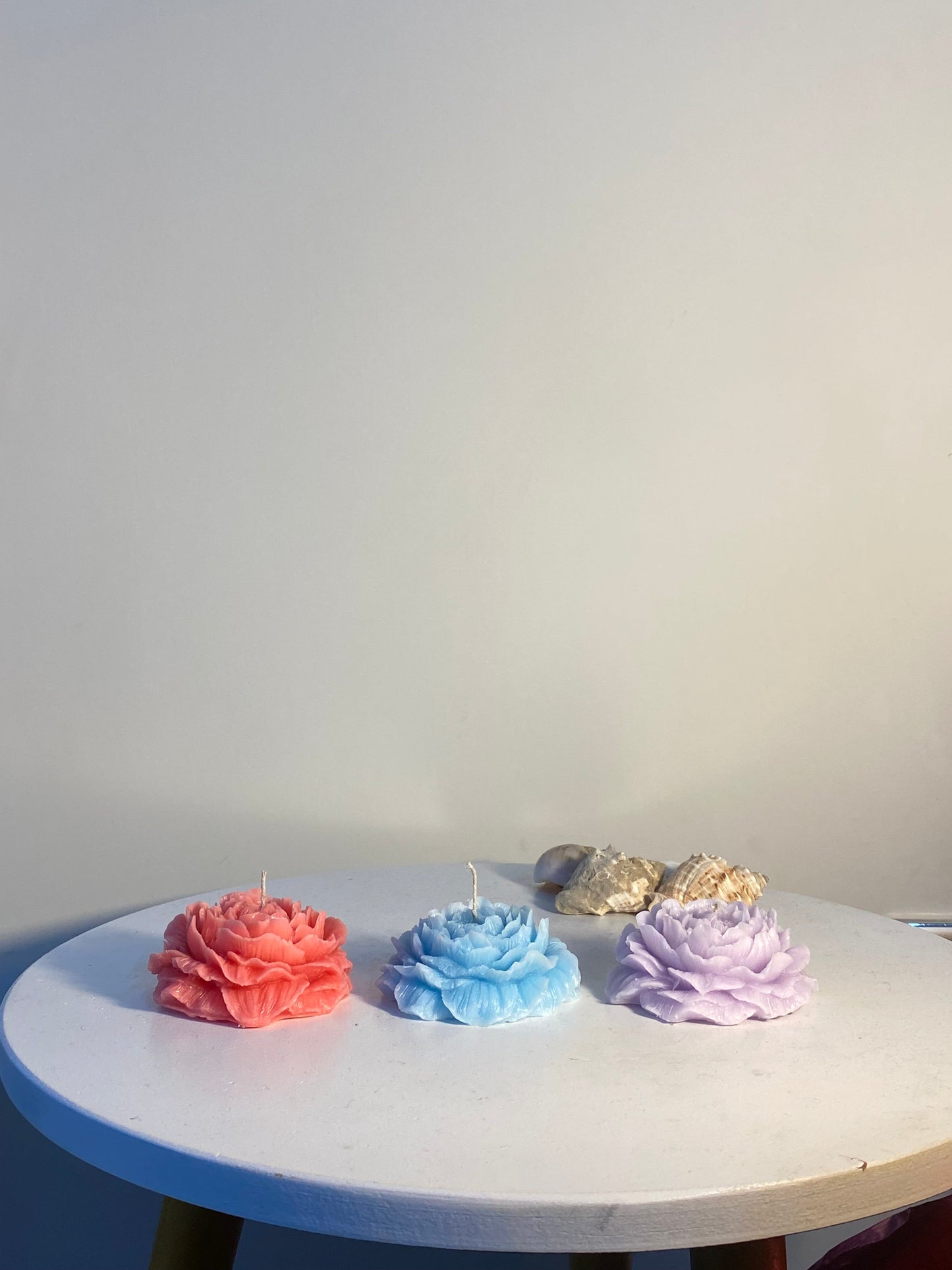 large peony candle