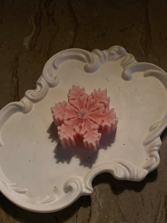 snow flake candle